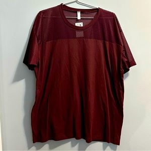 burgundy American Apparel jersey shirt